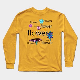 My garden full of flowers, vintage Flower patterns, oil painting Long Sleeve T-Shirt